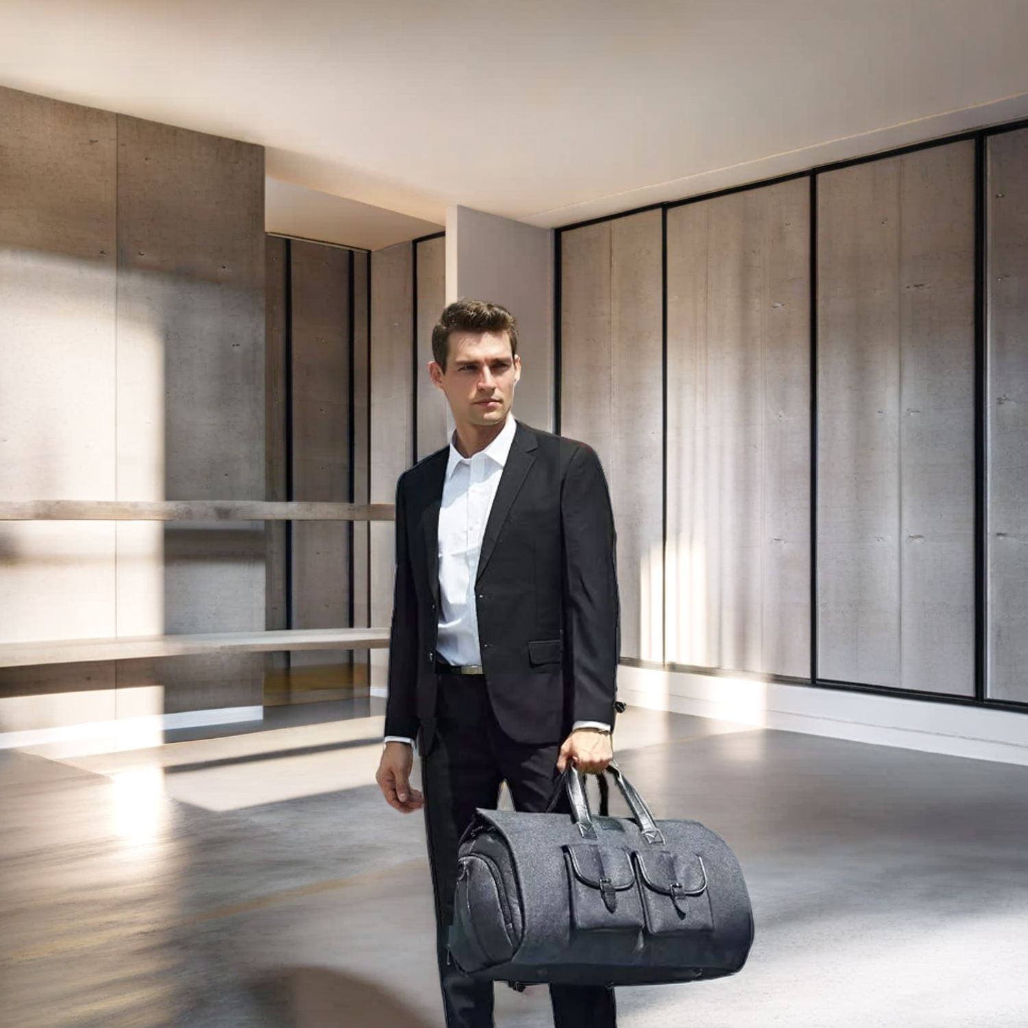 borsa da viaggio elegante per uomo