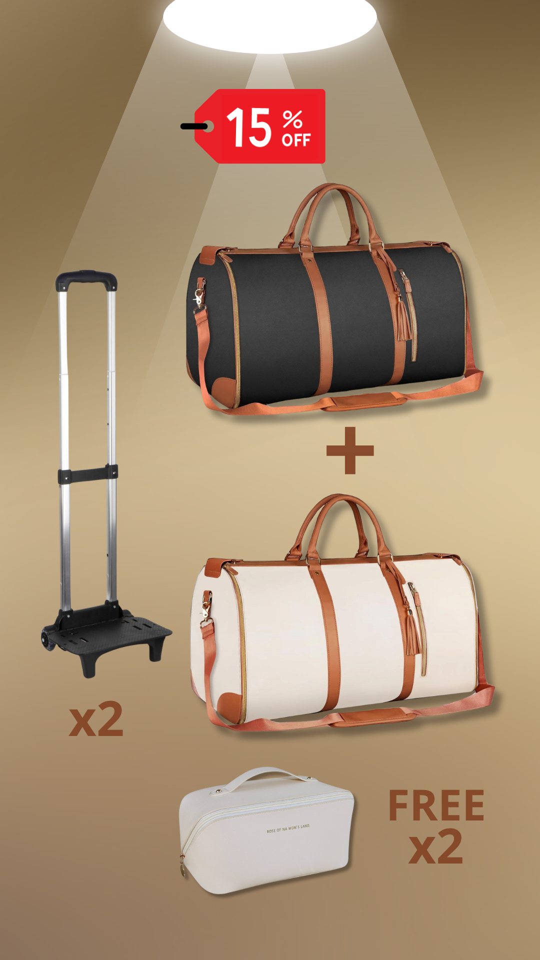 Black & White with Trolley Double