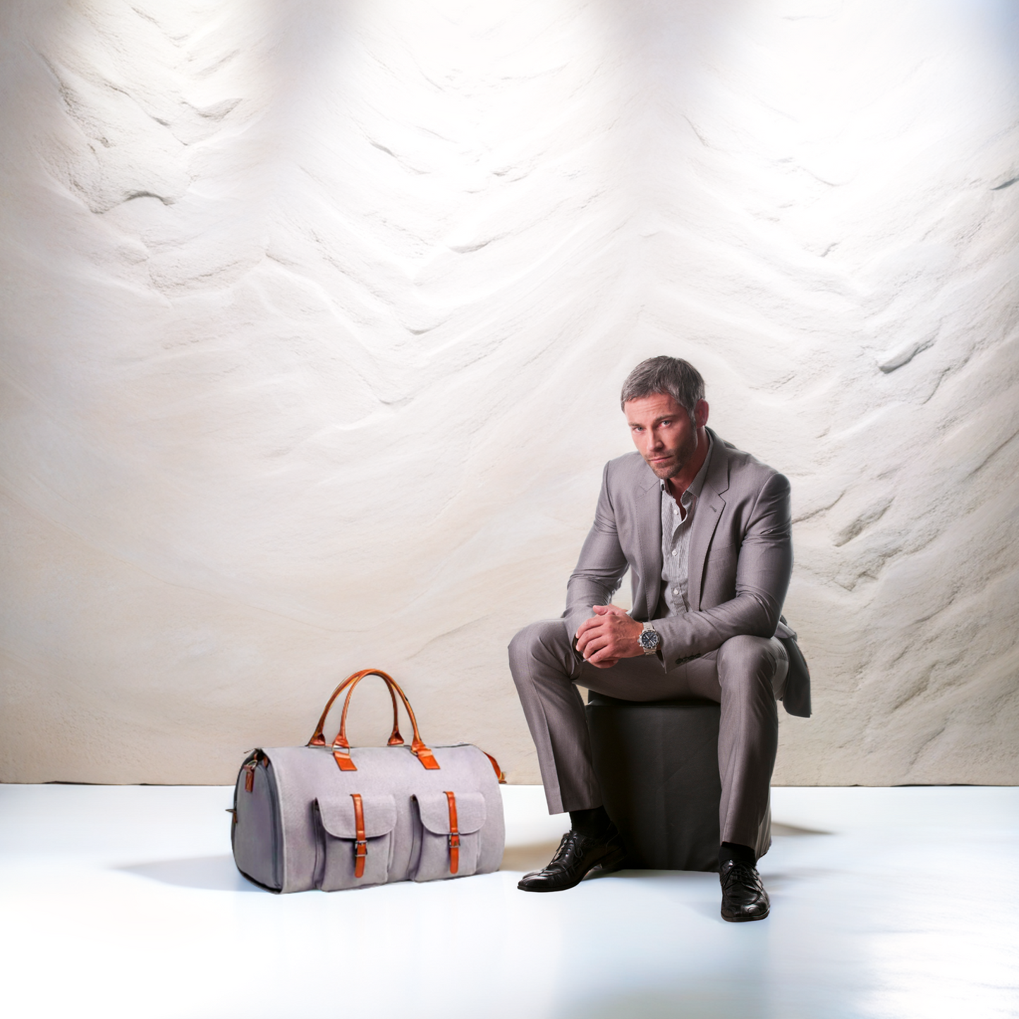 borsa elegante da uomo perfetta come bagaglio a mano